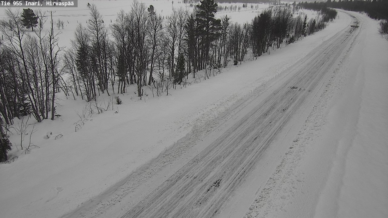 Kelikamerat Kuva Tie 955 Inari, Hirvaspää, Inari, Lappi