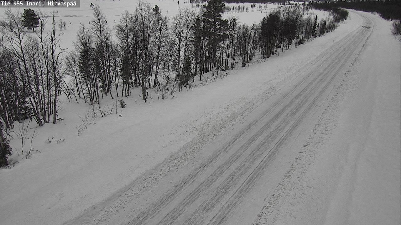 Kelikamerat Kuva Tie 955 Inari, Hirvaspää, Inari, Lappi