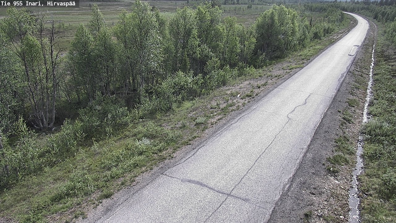 Kelikamerat Kuva Tie 955 Inari, Hirvaspää, Inari, Lappi