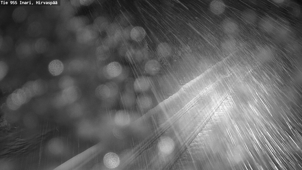 Weather Camera Image Road 955 Inari, Hirvaspää, Inari, Lappi