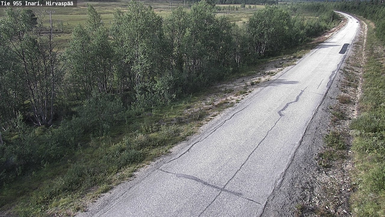Weather Camera Image Road 955 Inari, Hirvaspää, Inari, Lappi