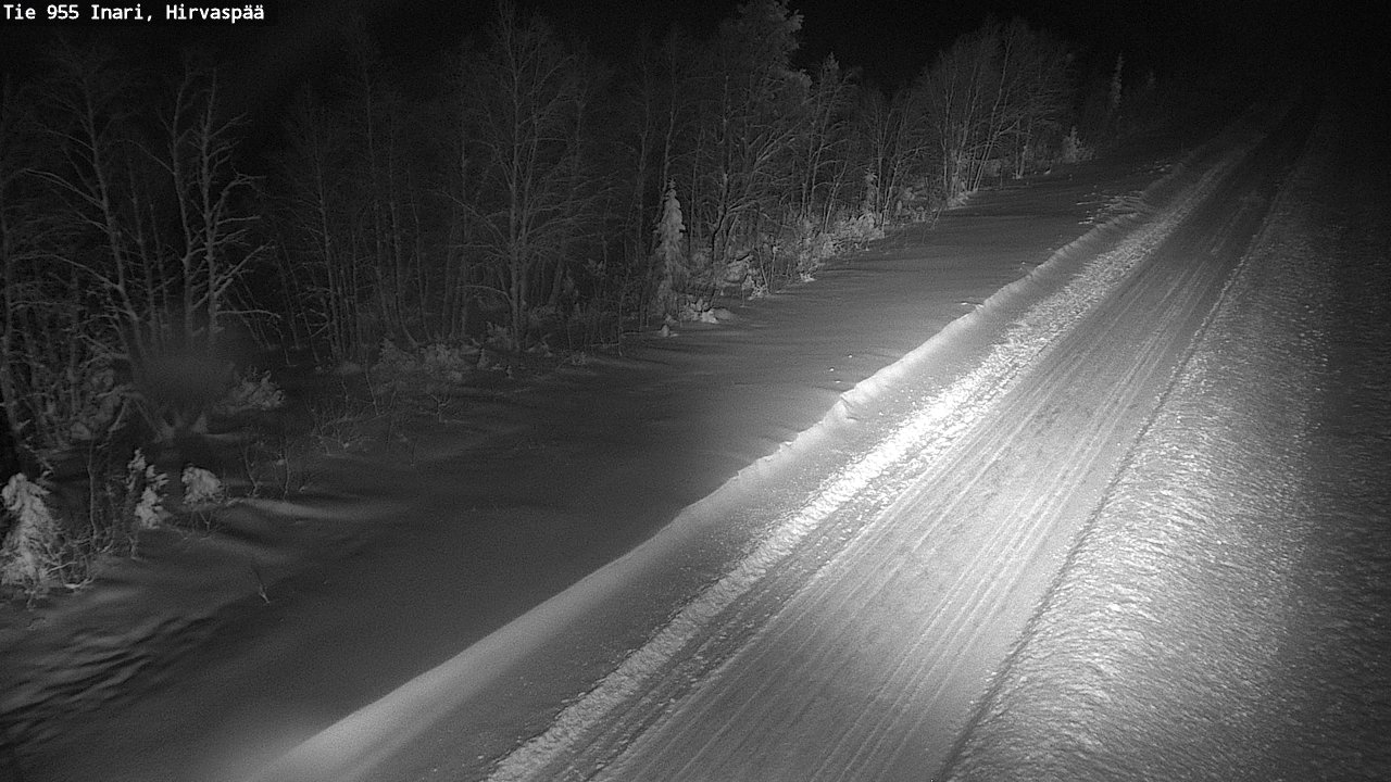 Weather Camera Image Road 955 Inari, Hirvaspää, Inari, Lappi