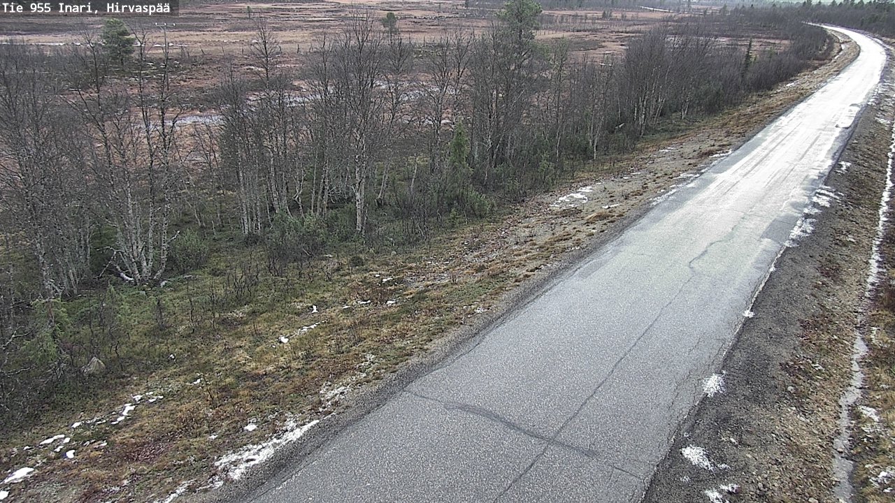 Kelikamerat Kuva Tie 955 Inari, Hirvaspää, Inari, Lappi