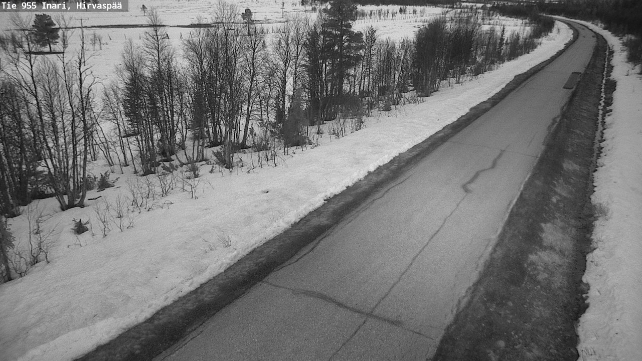 Weather Camera Image Väg 955 Enare, Hirvaspää, Inari, Lappi