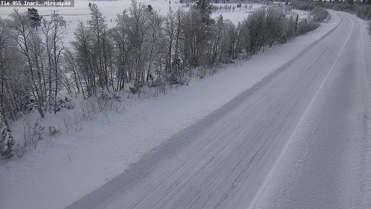 Weather Camera Image Väg 955 Enare, Hirvaspää, Inari, Lappi