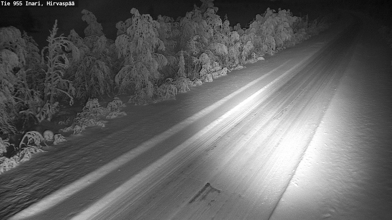 Kelikamerat Kuva Tie 955 Inari, Hirvaspää, Inari, Lappi
