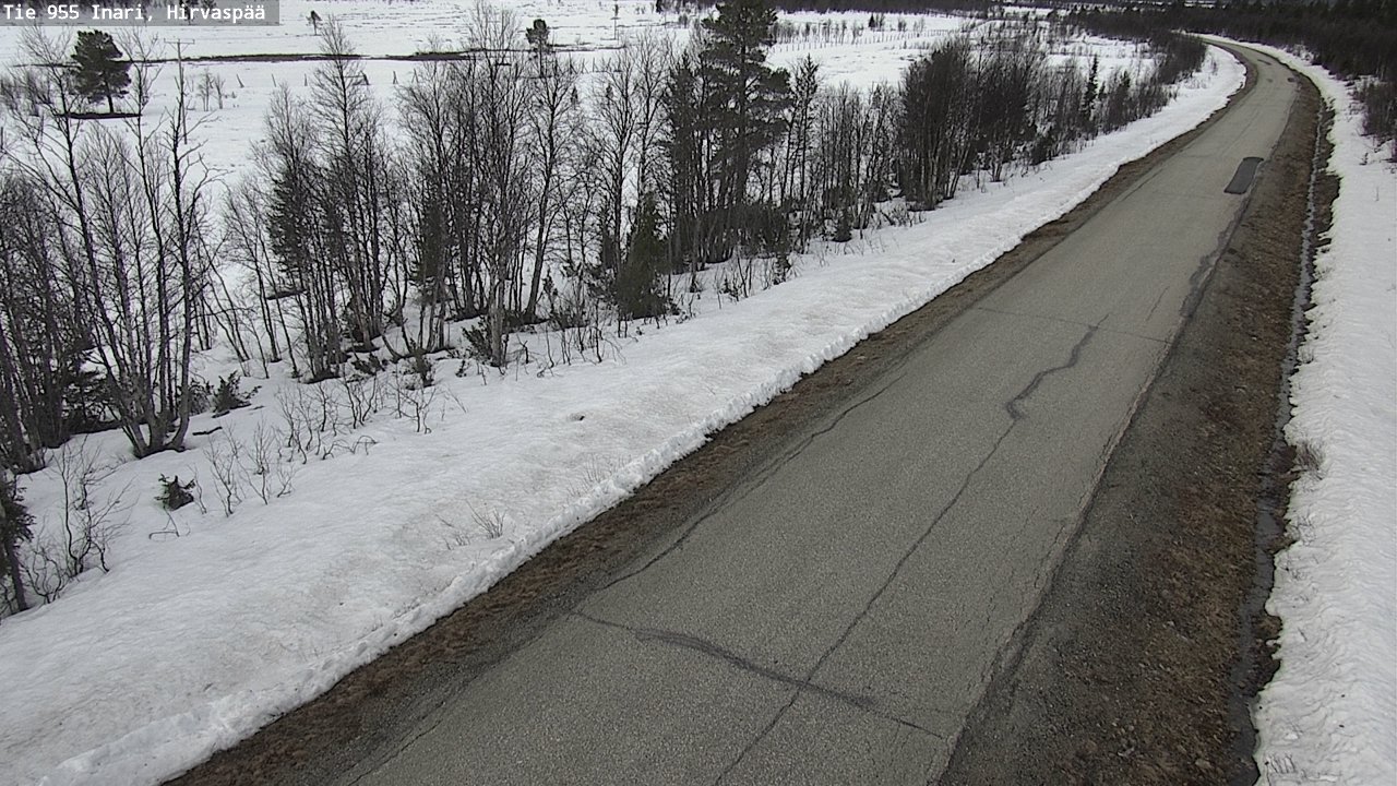 Weather Camera Image Väg 955 Enare, Hirvaspää, Inari, Lappi