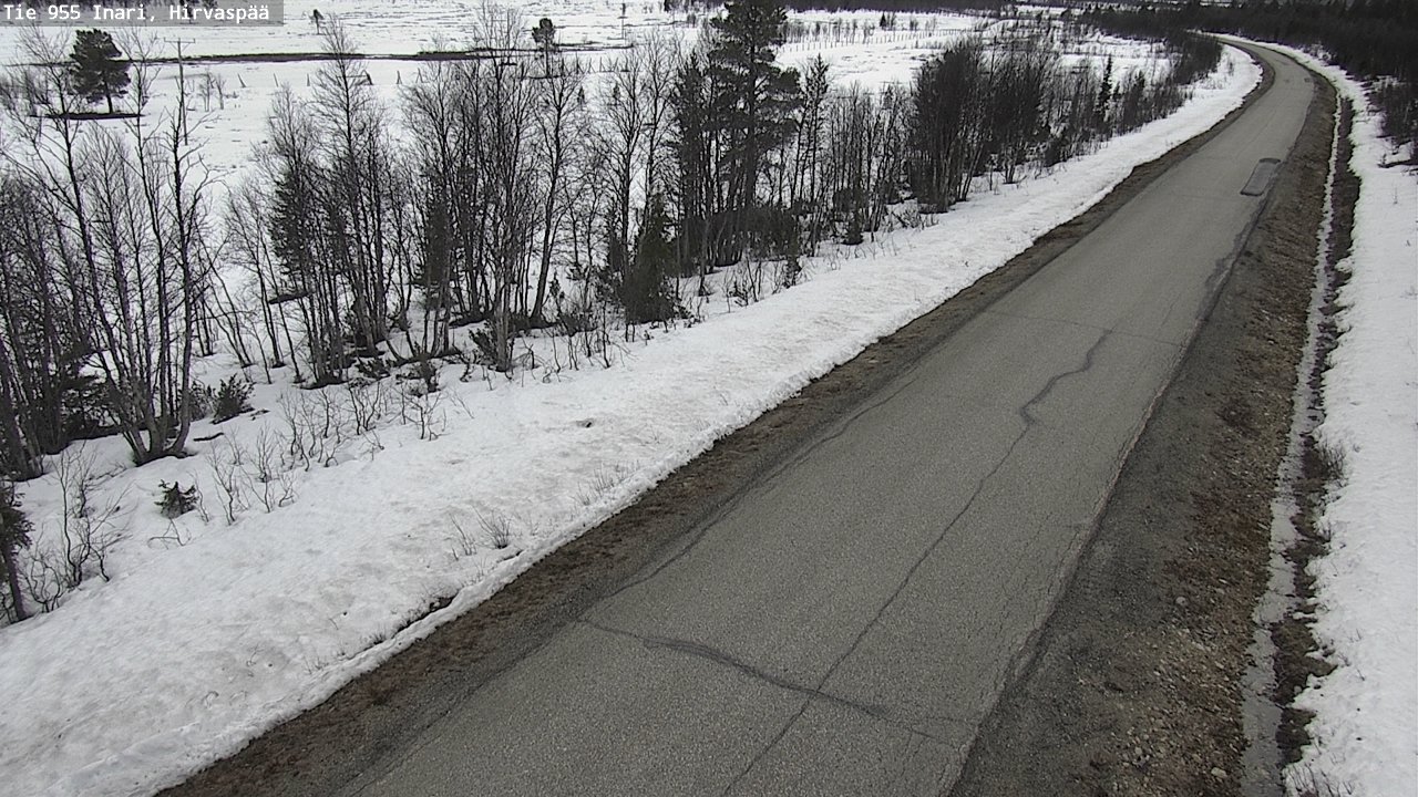 Weather Camera Image Väg 955 Enare, Hirvaspää, Inari, Lappi
