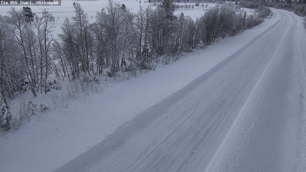 Weather Camera Image Väg 955 Enare, Hirvaspää, Inari, Lappi