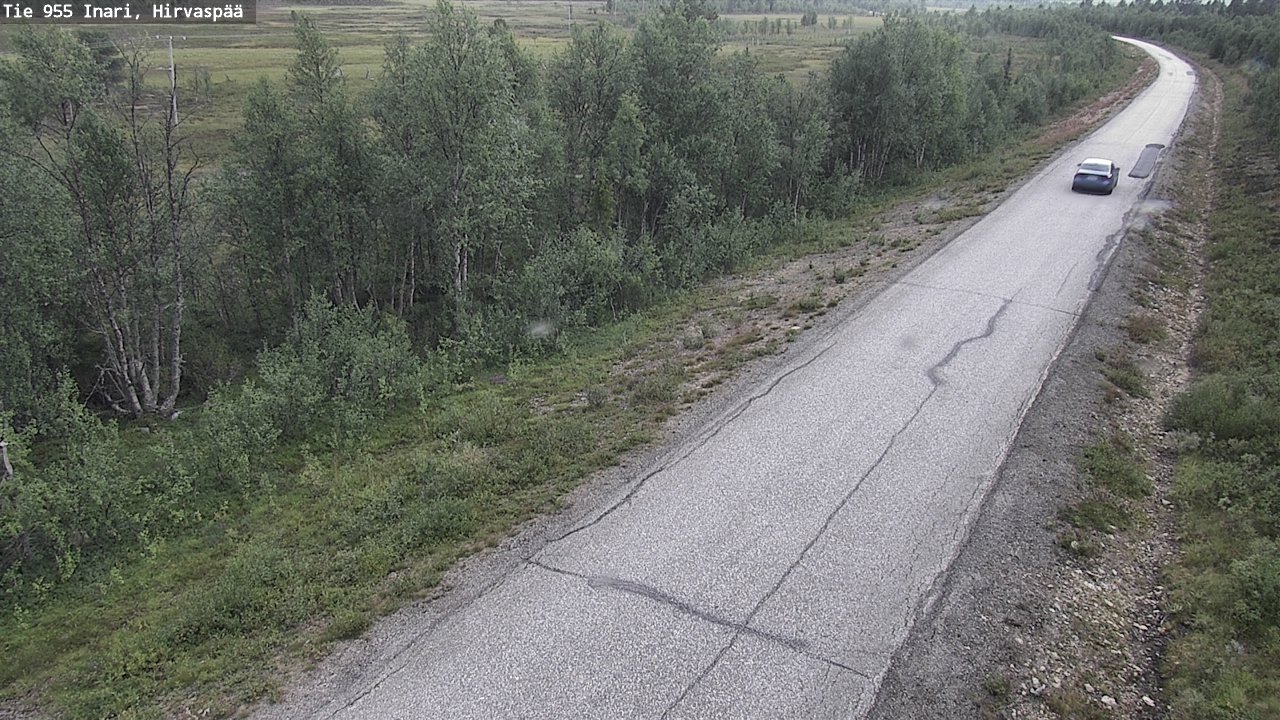 Kelikamerat Kuva Tie 955 Inari, Hirvaspää, Inari, Lappi