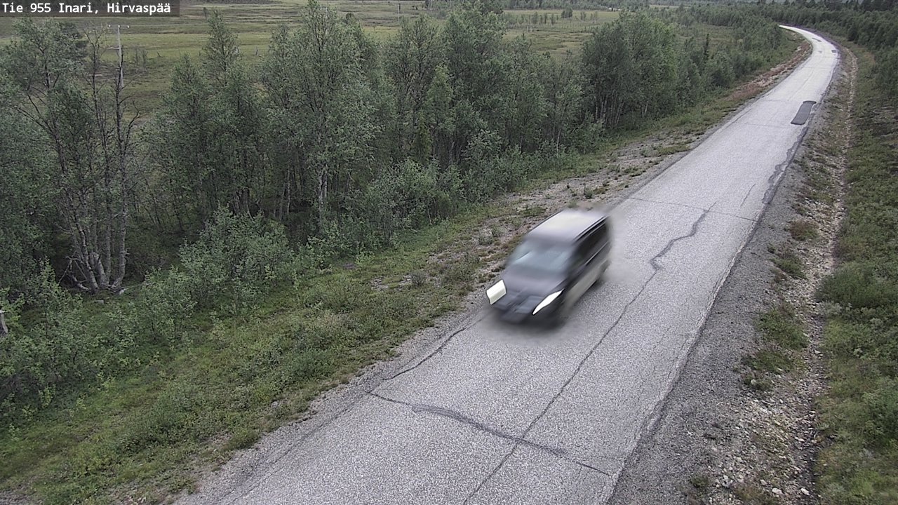 Kelikamerat Kuva Tie 955 Inari, Hirvaspää, Inari, Lappi