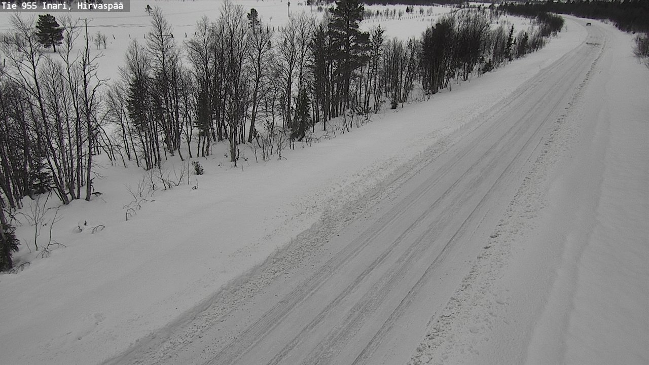 Kelikamerat Kuva Tie 955 Inari, Hirvaspää, Inari, Lappi