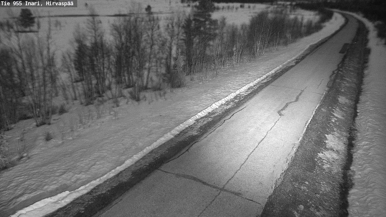 Weather Camera Image Väg 955 Enare, Hirvaspää, Inari, Lappi