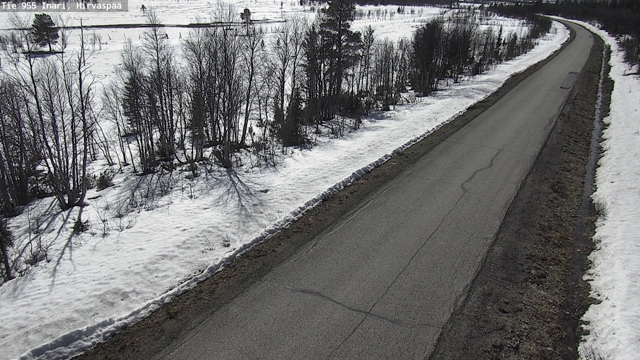 Weather Camera Image Väg 955 Enare, Hirvaspää, Inari, Lappi