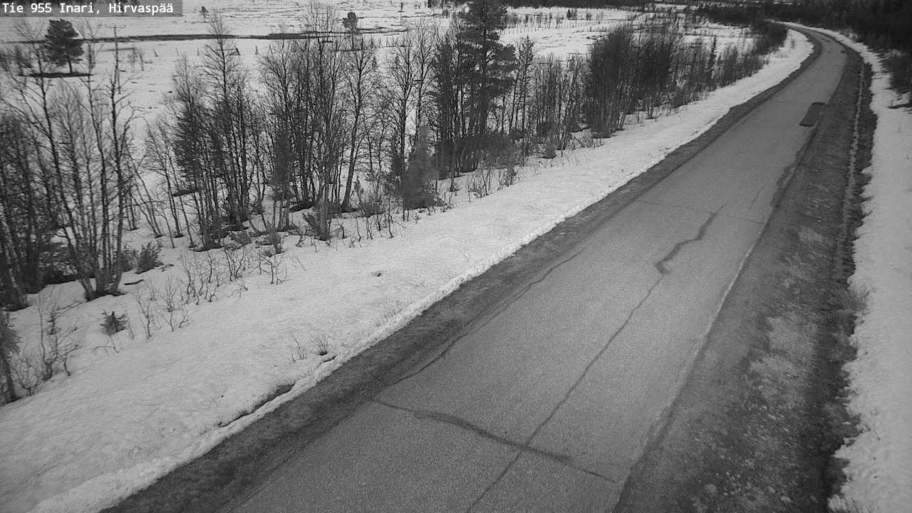 Weather Camera Image Road 955 Inari, Hirvaspää, Inari, Lappi