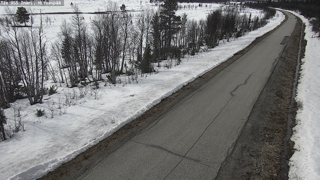 Weather Camera Image Väg 955 Enare, Hirvaspää, Inari, Lappi