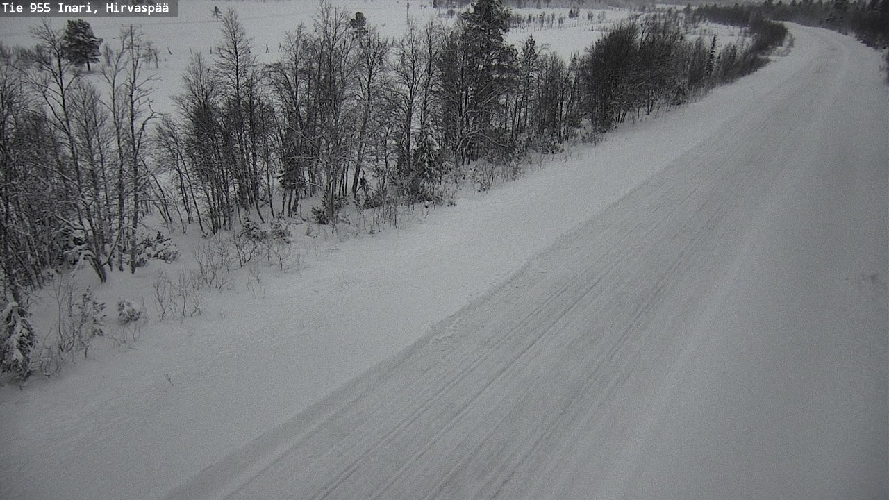 Kelikamerat Kuva Tie 955 Inari, Hirvaspää, Inari, Lappi