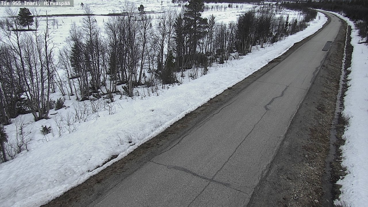 Weather Camera Image Väg 955 Enare, Hirvaspää, Inari, Lappi