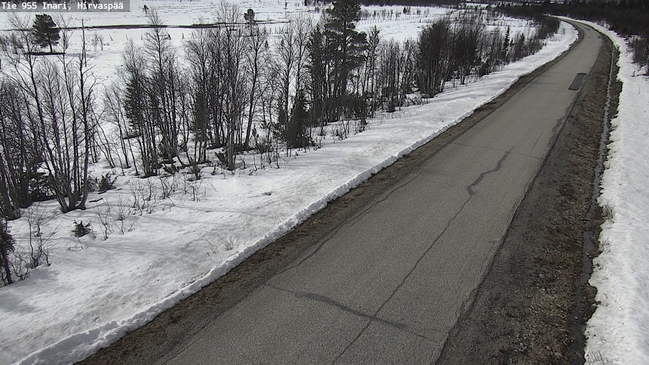 Weather Camera Image Väg 955 Enare, Hirvaspää, Inari, Lappi