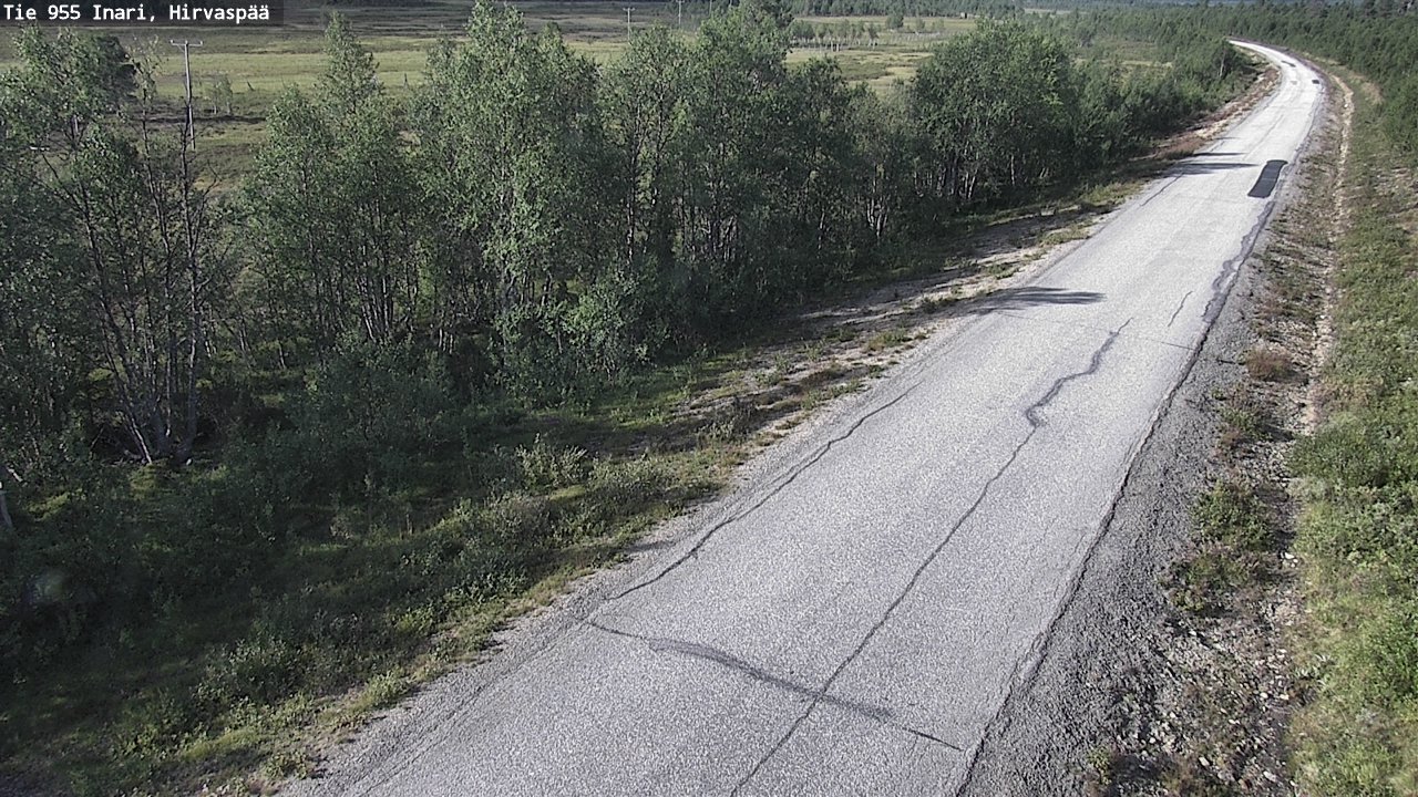 Weather Camera Image Road 955 Inari, Hirvaspää, Inari, Lappi