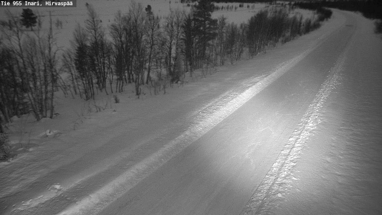 Kelikamerat Kuva Tie 955 Inari, Hirvaspää, Inari, Lappi