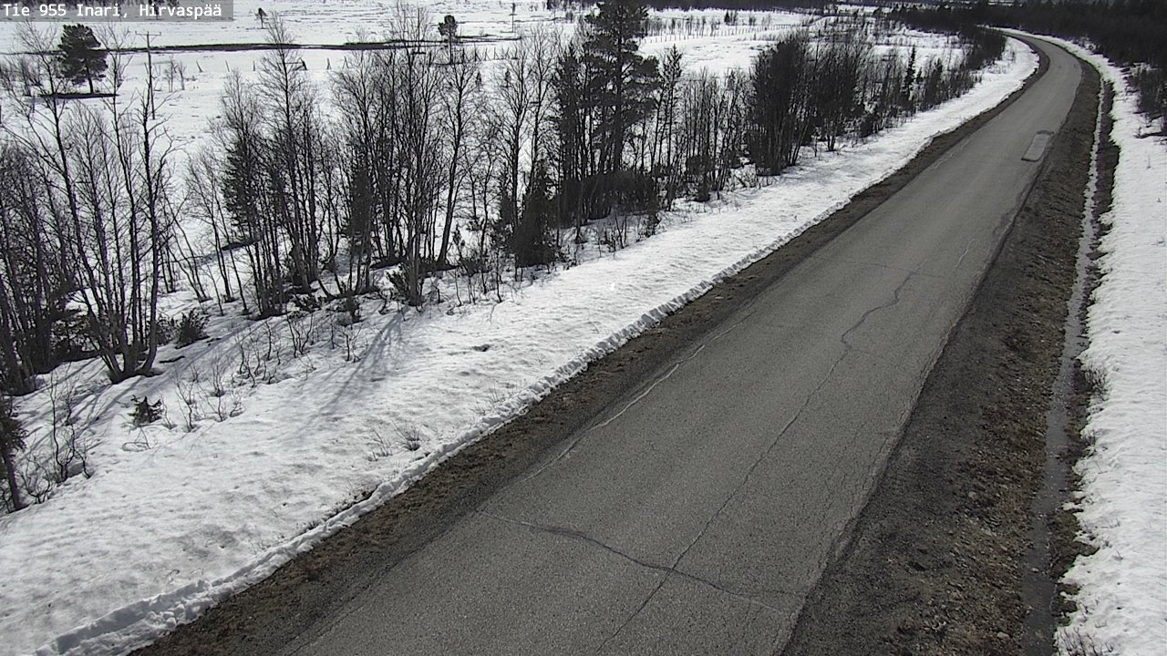 Weather Camera Image Väg 955 Enare, Hirvaspää, Inari, Lappi