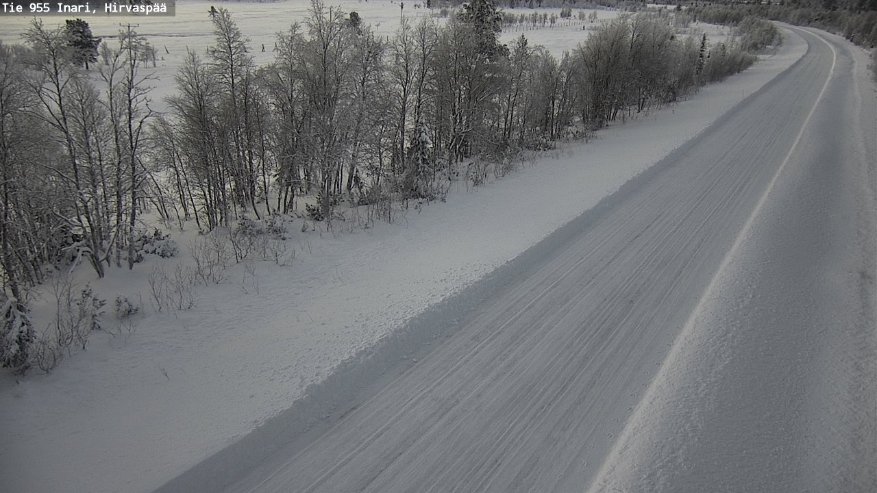Weather Camera Image Väg 955 Enare, Hirvaspää, Inari, Lappi