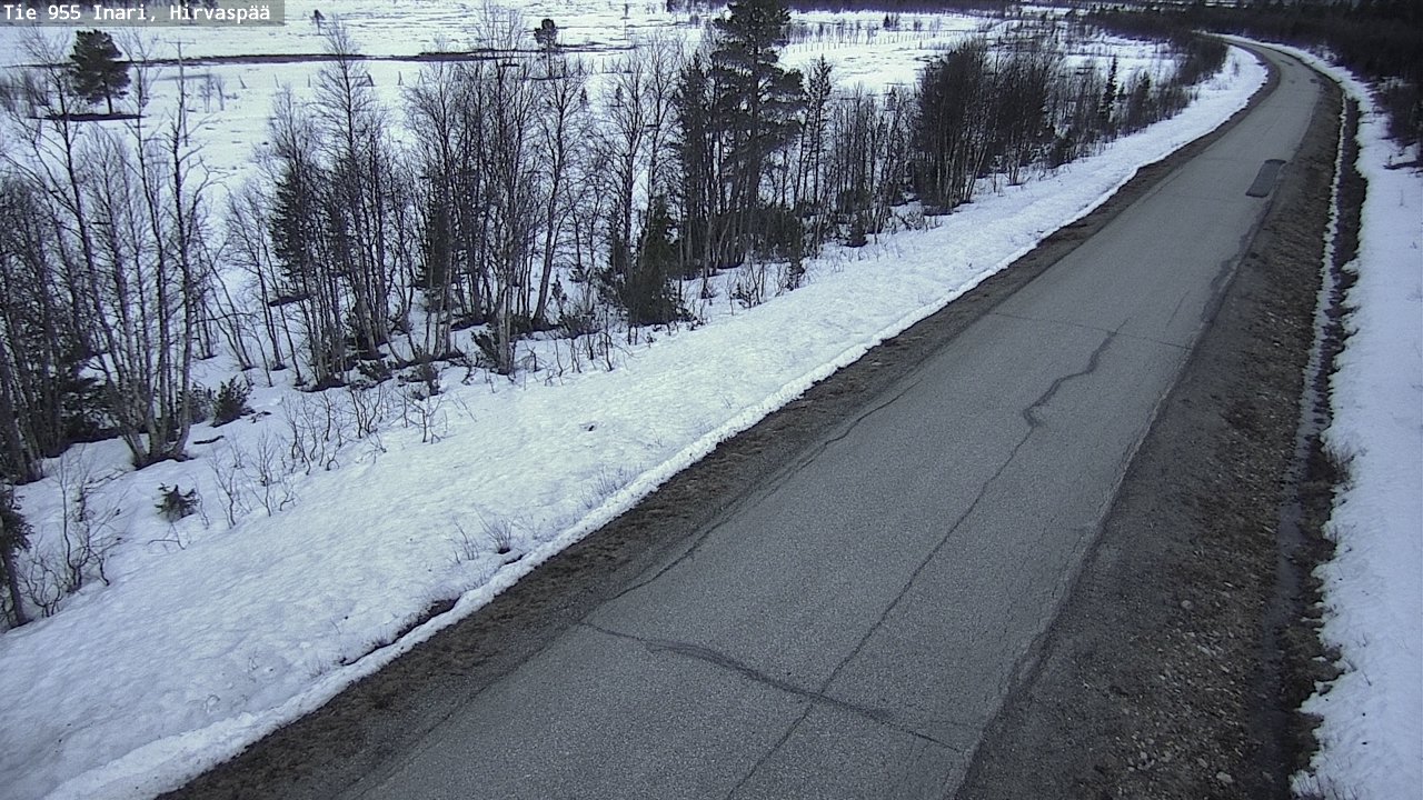 Kelikamerat Kuva Tie 955 Inari, Hirvaspää, Inari, Lappi