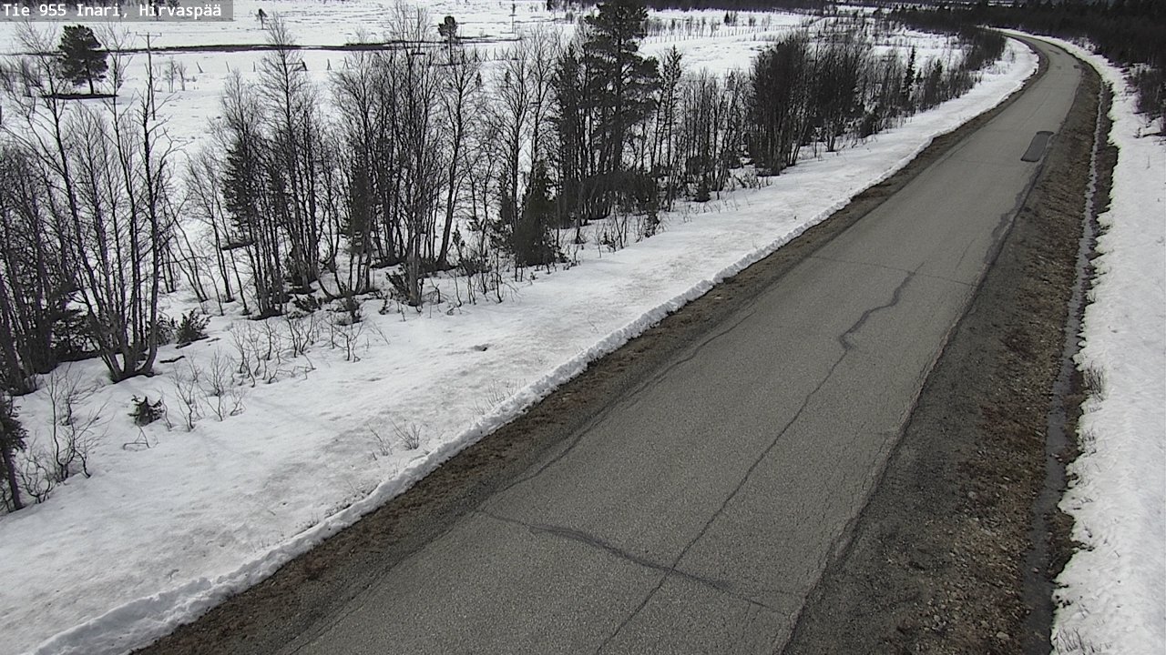 Weather Camera Image Väg 955 Enare, Hirvaspää, Inari, Lappi