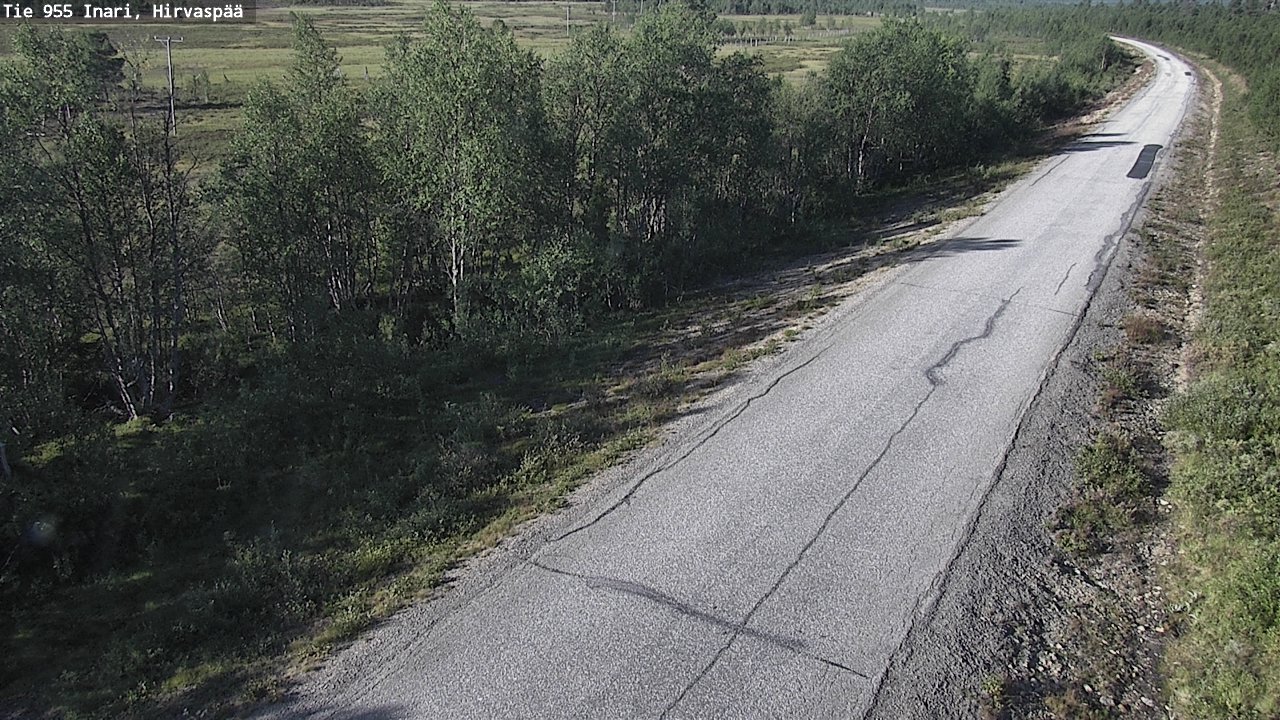 Weather Camera Image Road 955 Inari, Hirvaspää, Inari, Lappi