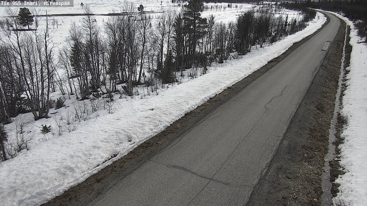 Weather Camera Image Väg 955 Enare, Hirvaspää, Inari, Lappi