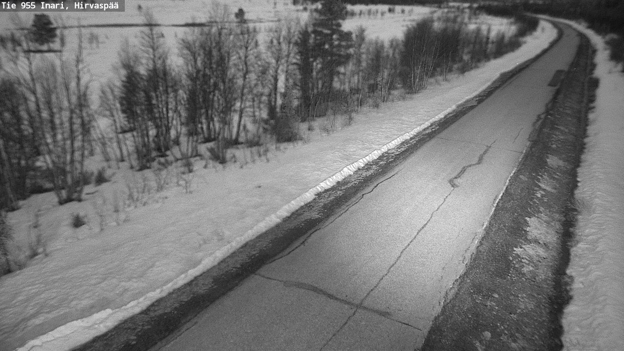 Weather Camera Image Väg 955 Enare, Hirvaspää, Inari, Lappi