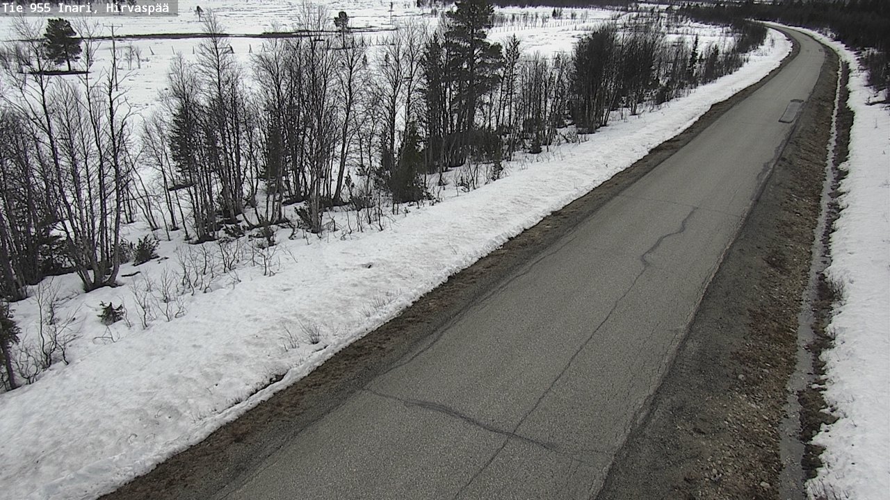 Weather Camera Image Väg 955 Enare, Hirvaspää, Inari, Lappi