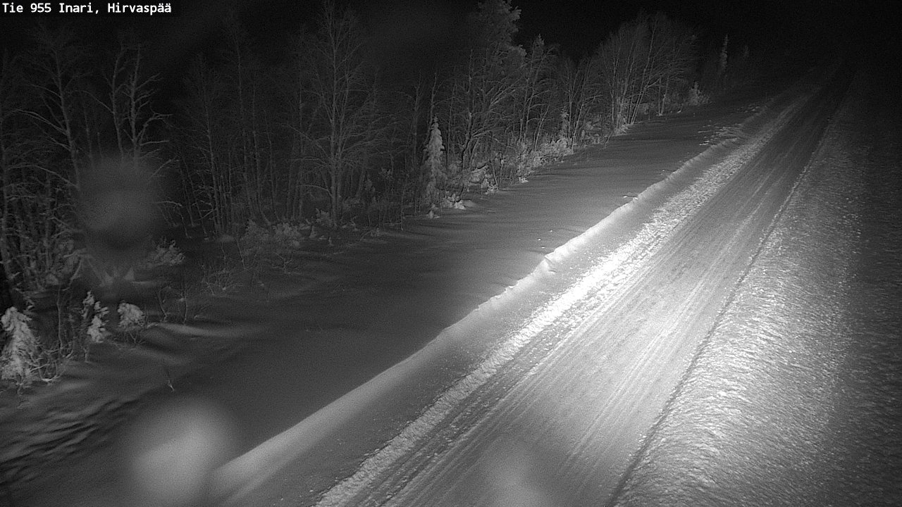 Weather Camera Image Road 955 Inari, Hirvaspää, Inari, Lappi