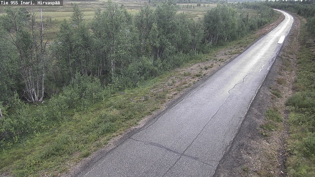 Weather Camera Image Väg 955 Enare, Hirvaspää, Inari, Lappi