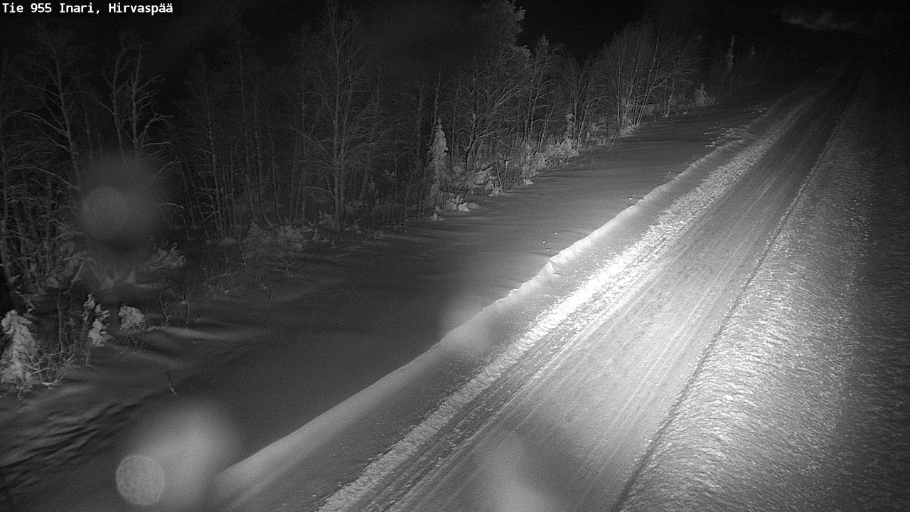 Weather Camera Image Road 955 Inari, Hirvaspää, Inari, Lappi