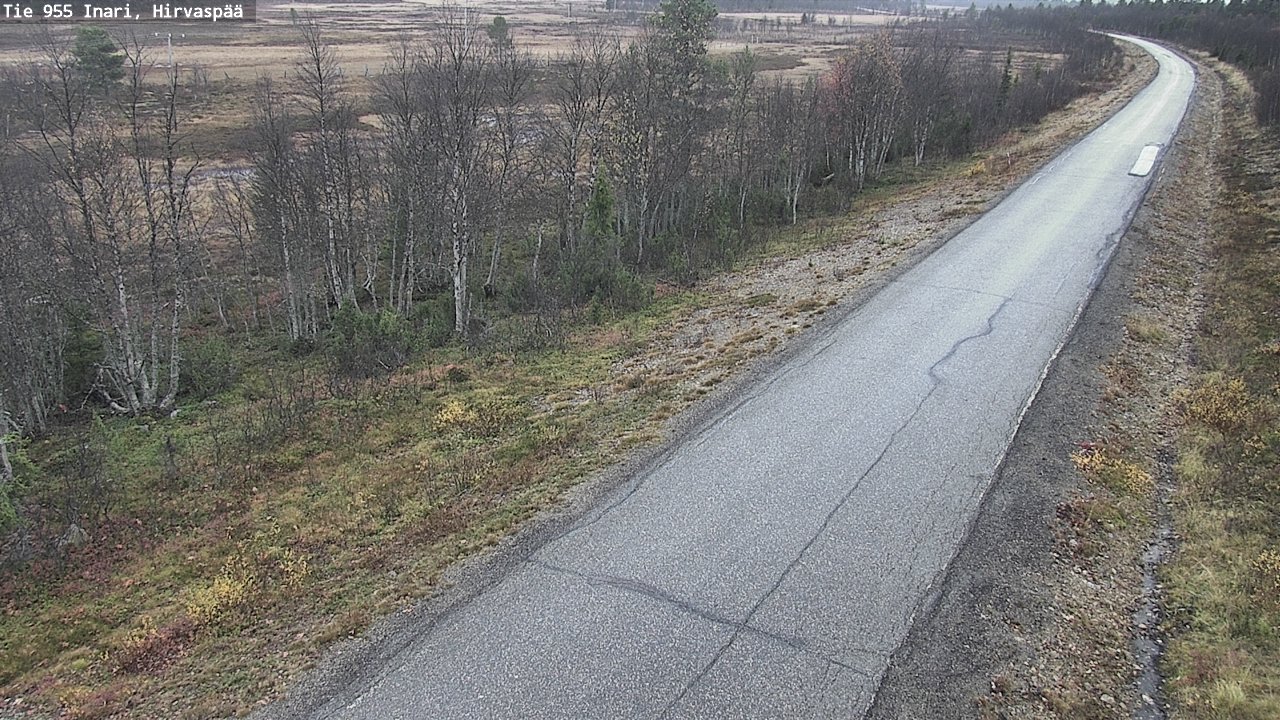 Kelikamerat Kuva Tie 955 Inari, Hirvaspää, Inari, Lappi