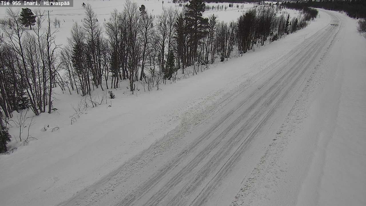 Kelikamerat Kuva Tie 955 Inari, Hirvaspää, Inari, Lappi