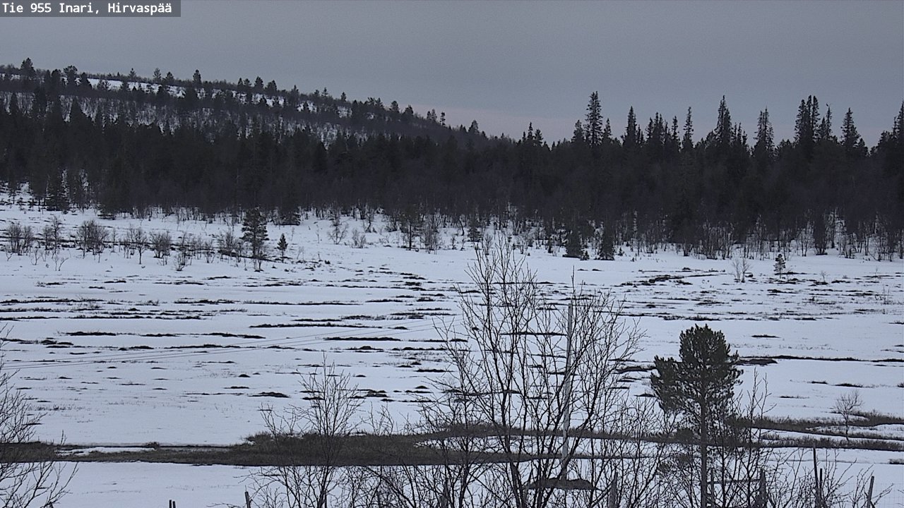 Kelikamerat Kuva Tie 955 Inari, Hirvaspää, Inari, Lappi