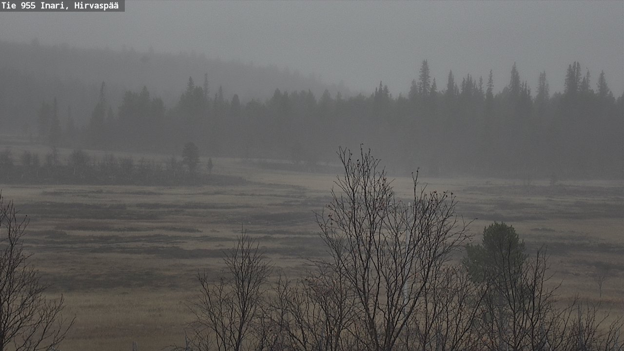 Kelikamerat Kuva Tie 955 Inari, Hirvaspää, Inari, Lappi