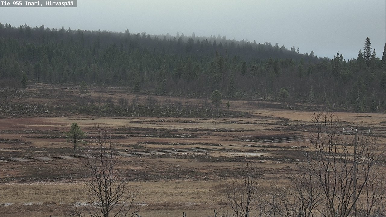 Kelikamerat Kuva Tie 955 Inari, Hirvaspää, Inari, Lappi