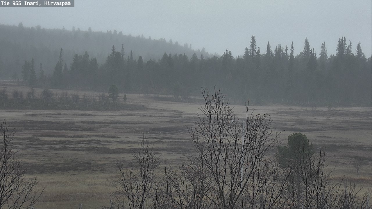 Kelikamerat Kuva Tie 955 Inari, Hirvaspää, Inari, Lappi