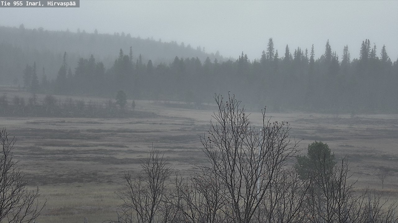 Kelikamerat Kuva Tie 955 Inari, Hirvaspää, Inari, Lappi