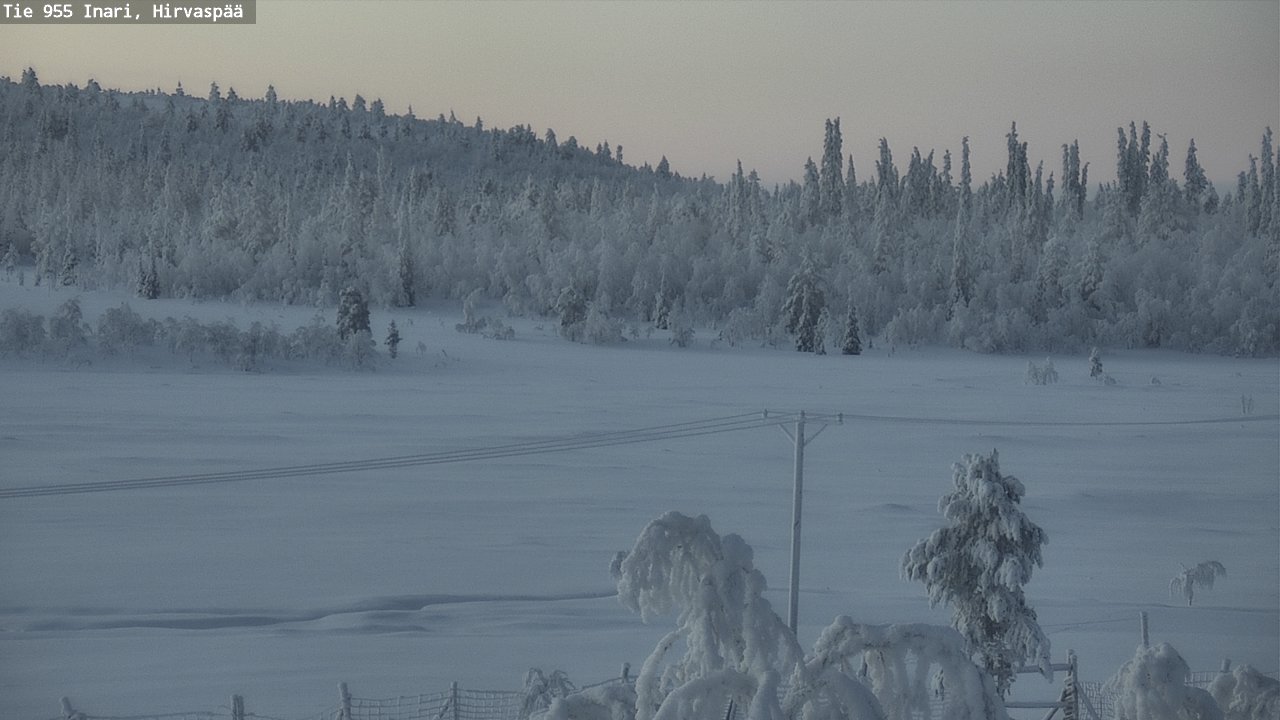 Kelikamerat Kuva Tie 955 Inari, Hirvaspää, Inari, Lappi