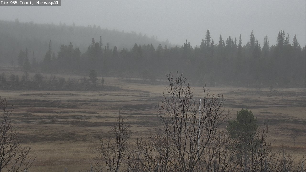 Kelikamerat Kuva Tie 955 Inari, Hirvaspää, Inari, Lappi