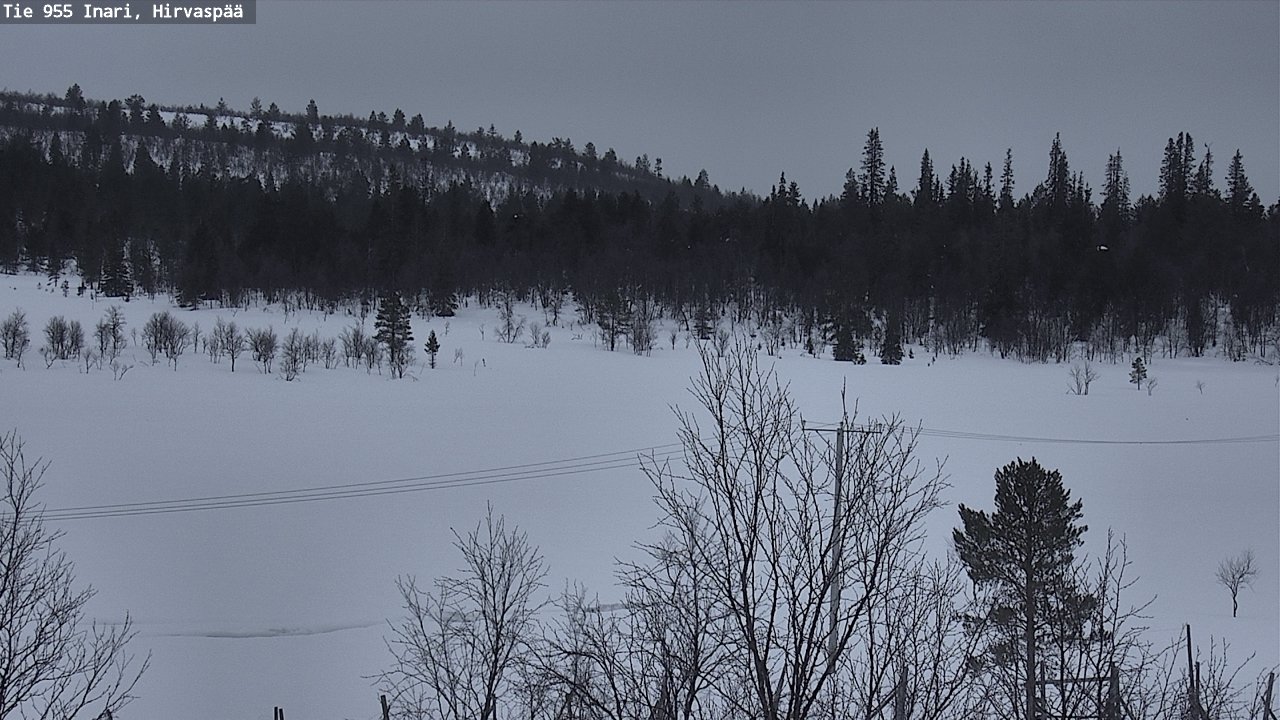 Kelikamerat Kuva Tie 955 Inari, Hirvaspää, Inari, Lappi