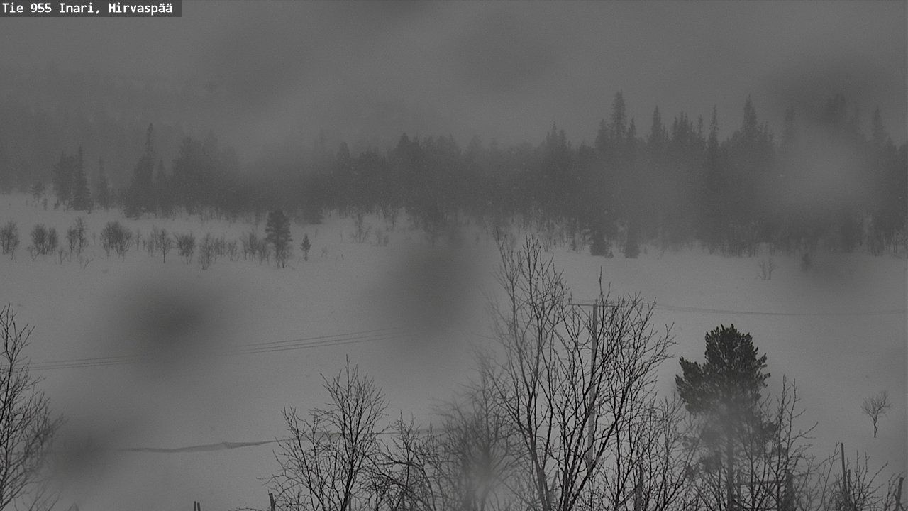 Weather Camera Image Road 955 Inari, Hirvaspää, Inari, Lappi