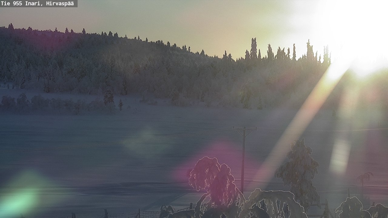 Weather Camera Image Road 955 Inari, Hirvaspää, Inari, Lappi