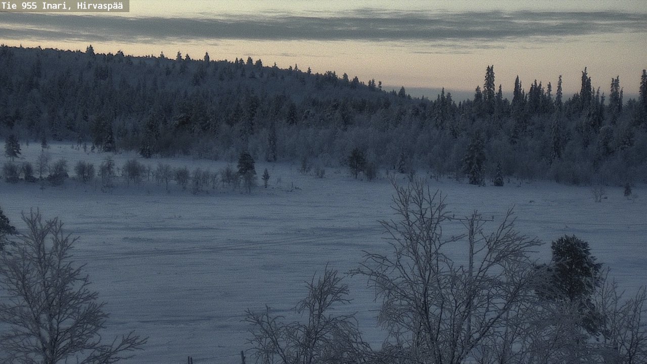 Weather Camera Image Väg 955 Enare, Hirvaspää, Inari, Lappi
