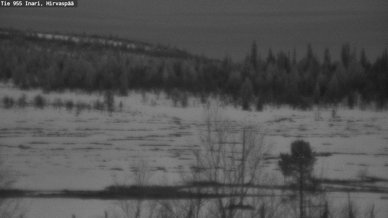 Weather Camera Image Road 955 Inari, Hirvaspää, Inari, Lappi
